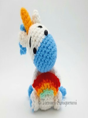 cover image of Crochet pattern Liam the unicorn